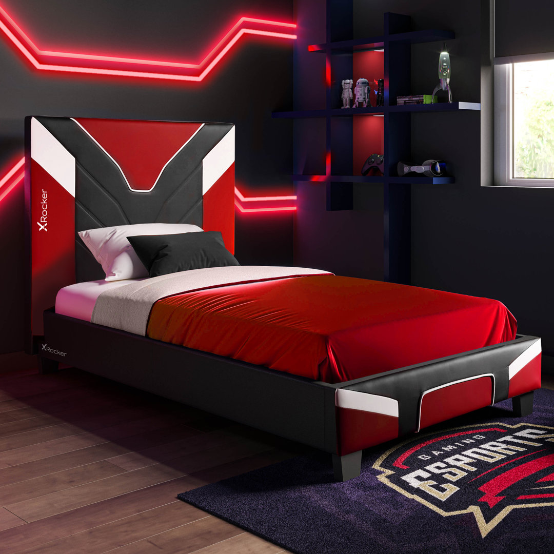 X Rocker Cerberus Single (3') Panel Gaming Bed Red